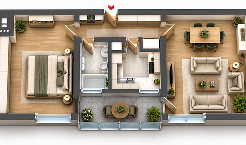PRICE REDUCTION – now €239,900! Well-maintained 2-room apartment in Mörsenbroich.