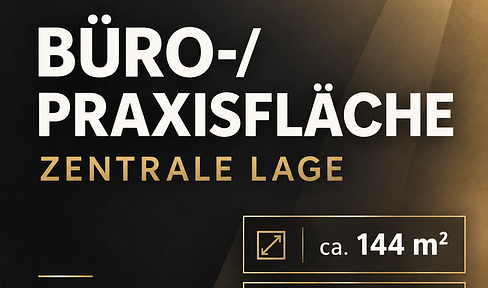 Central office/practice space in Ravensburg – approximately 144 m² + up to 7 parking spaces.
