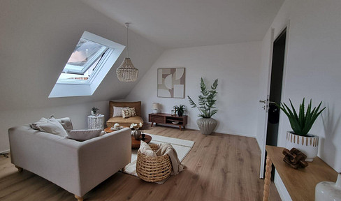 A home where you'll feel comfortable – a newly renovated attic apartment in the southern part of Bochum.