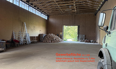 Hall can be used as storage space, a production area, or to install an indoor padel court.