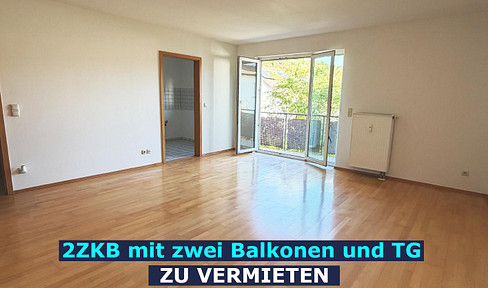 Helle 2-Zimmer-Wohnung mit zwei Balkonen und Tiefgaragenstellplatz in Eichstätt