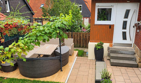 Apartment with a house-like feel.