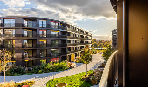 Erstbezug: Exklusive, sonnige 2-Zimmer-Wohnung mit Balkon mit Elbblick in Bestlage im Marina Garden!