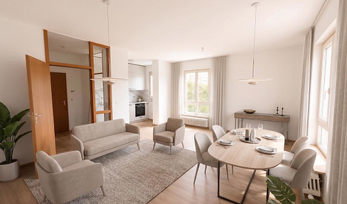 Helle 2-Zimmer-Wohnung in Kornwestheim, Terrasse, Garten, TG, renoviert & E-Rollläden