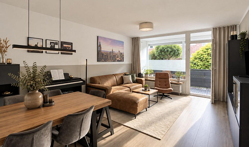 3 Zimmer Wohnung mit 2 Balkonen in Mörsenbroich