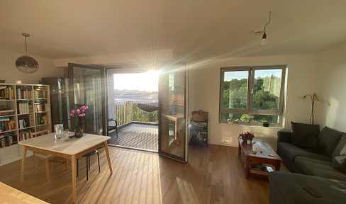 Luxus 4-Zimmer-Lichtoase 106m²| 2022| Panoramablick| 4.OG+Aufzug| 2 Bäder|2 Balkone| EBK|Tiefgarage