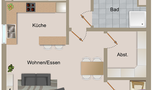Erstbezug nach Renovierung - 4 Zimmer Wohnung in Bad Oeynhausen (10) (ID-1018)