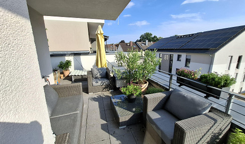 Brand new penthouse apartment with a large rooftop terrace - 90m², 2 underground parking spaces, built in 2020.