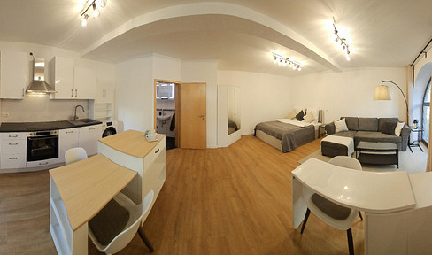 Charming apartment in the old town – modernised, loft-style apartment, fully furnished + parking space.