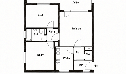 3-Zimmer-Wohnung | 72 qm | 2.000 € warm | 80935 München