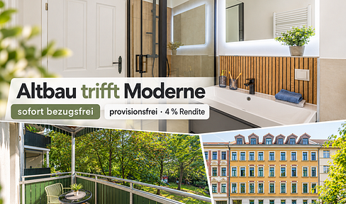 *Dream home or investment property: 2-room apartment in a historic building in Leipzig | Available immediately | No commission | 4% + 4.25% depreciation.*