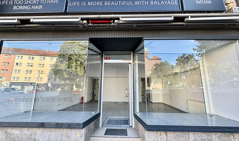 Attractive commercial space available for a hairdresser, office, shop, or studio, located on Allersberger Straße.