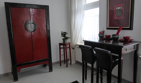 One-room apartment in a Chinese design style, located in Darmstadt City.