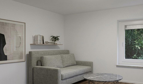1-bedroom basement apartment, furnished.
