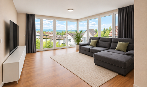 Moderne 3-Zimmer-Wohnung mit verglaster Loggia, 2 Balkonen & 2 TG-Stellplätzen