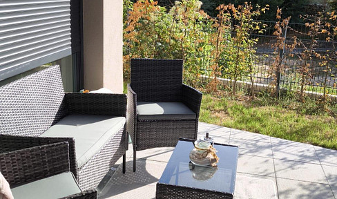 New construction: Attractive, centrally located 3-room apartment with a garden in a quiet area.