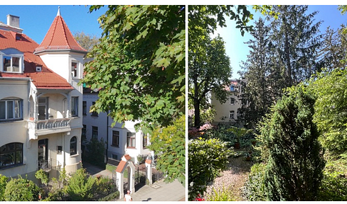 Luxury city villa with a beautiful garden, located in a prime area of Nymphenburg-Neuhausen.