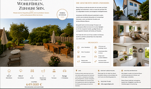 Anschauen. Verlieben. Einziehen. Modernisierte Doppelhaushälfte mit schönem Garten.