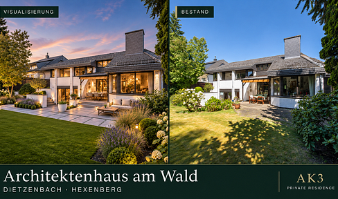 Architektenhaus mit Galerie auf 1.294 m² Grundstück