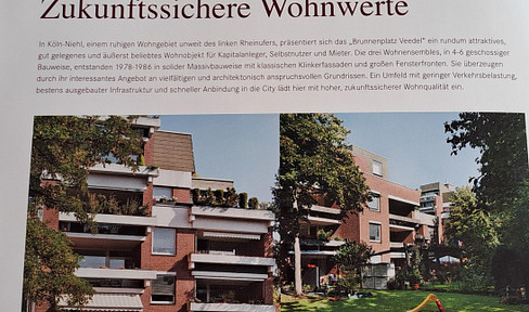 Bezugsfreie zentrale 2 Zimmerwohnung im Grünen