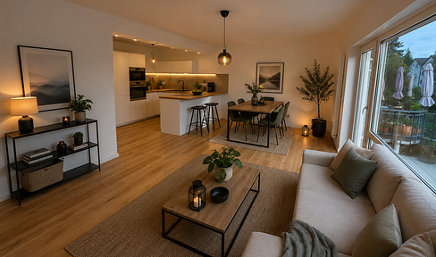 Stilvoll kernsanierte Eigentumswohnung mit Balkon & Einbauküche in Weilerswist