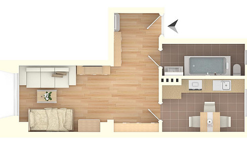 Quiet, modern one-bedroom apartment!