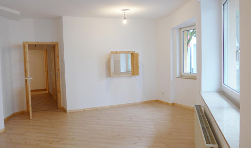 Two-room ground floor apartment.