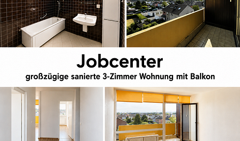 Jobcenter – جوب سنتر – Джобцентер – deine neue Wohnung ist fertig!