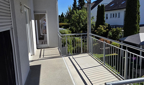 Augsburg-Inningen Bhf-nah 4 Zi  ETW 90m2 Süd-Loggia, Garten zustzl 18m2 UG Abst/WaKü