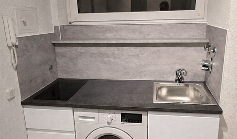 First occupancy after renovation: Bright 1-bedroom apartment with balcony.