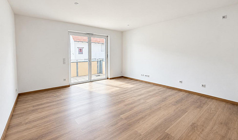 Accessible, newly built 2-room apartment with balcony and elevator.