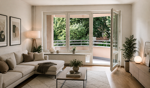 Grün wohnen mitten in Berlin | Großzügige 2-Zimmer-Wohnung mit Balkon&TG-Stellplatz | provisionsfrei