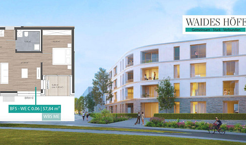 2-room apartment - located in the beautiful new development area of Waidesgrund (WH).
