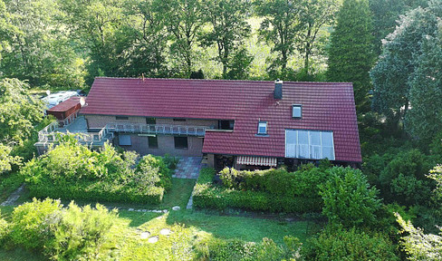 Detached house with separate apartment, located on a green area in a natural setting, Friedeburg.
