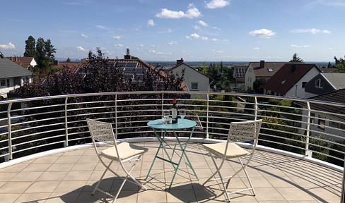 Penthouse apartment on Hambacher Höhe, offering breathtaking views of the Rhine valley and the Palatinate Forest.