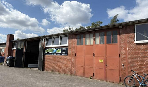 Warehouse/production hall in the north of Landau, available for rent starting January 2027.