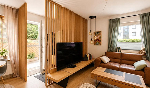 Modernized 3-room apartment with a terrace and garage in Altkloster, Buxtehude.