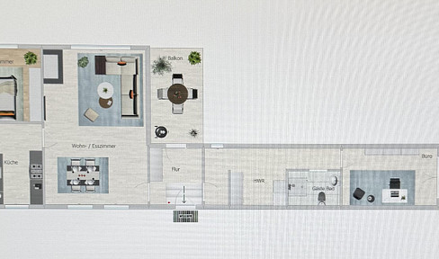 Charming 3-room apartment with fitted kitchen, balcony, and garage, located in Achim Uphusen.