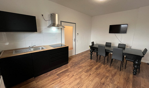 2-room apartment with kitchen in the attic, located in the city center of Hattingen.