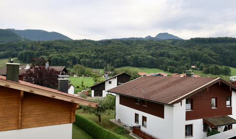 Apartment in the attic with mountain views.
