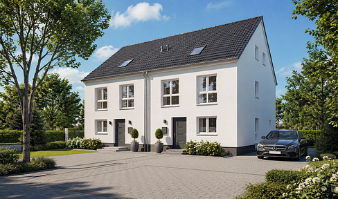 Neubau-Wohntraum im alten Ortskern von Herxheim – 2 moderne Doppelhaushälften