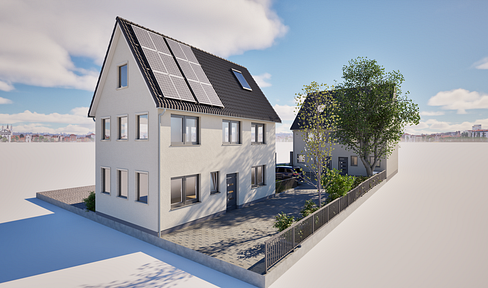 Neubau-Wohntraum im alten Ortskern von Herxheim – 2 moderne Doppelhaushälften