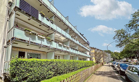 Gepflegte, helle 3,5-Zimmer-Wohnung mit Balkon, Aufzug & Grünblick am Gervinuspark