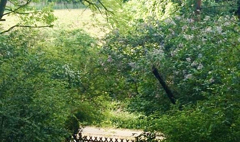 Prime location with potential: Large plot of land with a house in need of renovation, just 100 meters from the lake, in the first row.