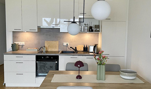 Modern 2-room apartment with a kitchen.