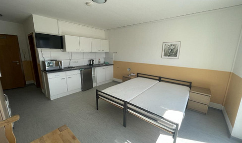 Practical city apartment, 27 m² | Furnished | Equipped kitchen | Balcony | Washing machine.