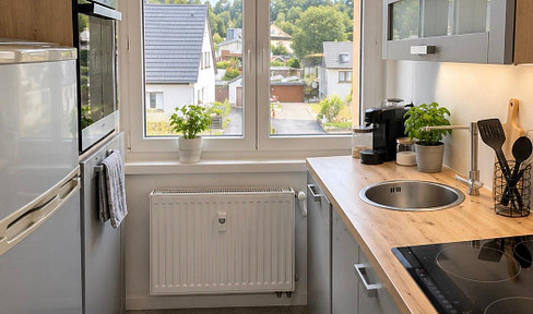Moderne 2-Zimmer-Wohnung mit EBK/Waschmaschine großem Balkon in Thum