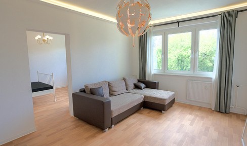 2-room apartment in Leipzig-Marienbrunn, move-in ready, including furniture and fitted kitchen.