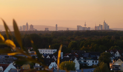 2 Zimmer Wohnung 65 m² im 11. OG mit spektakulärem Weitblick – Skyline, Taunus & Flughafen
