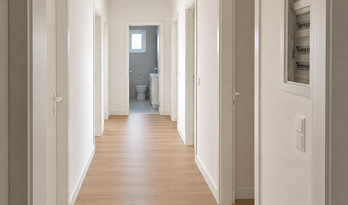 Newly renovated 3-room apartment with parking space and electric vehicle charging option in Bendorf.
